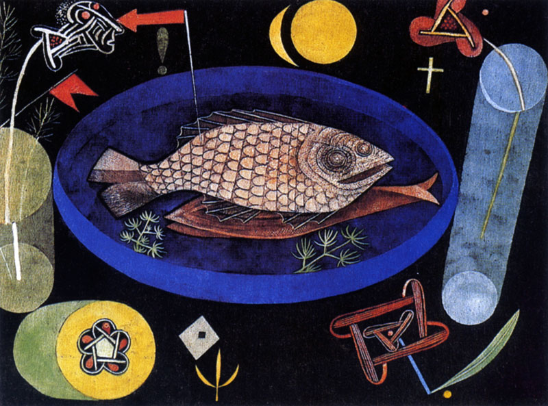 Photo:  Paul Klee, Around the Fish, 1926